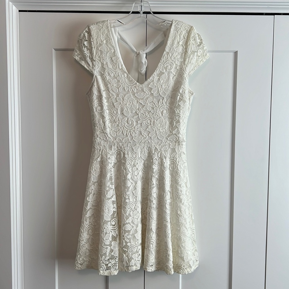 B Darlin Lace V-Neck Dress